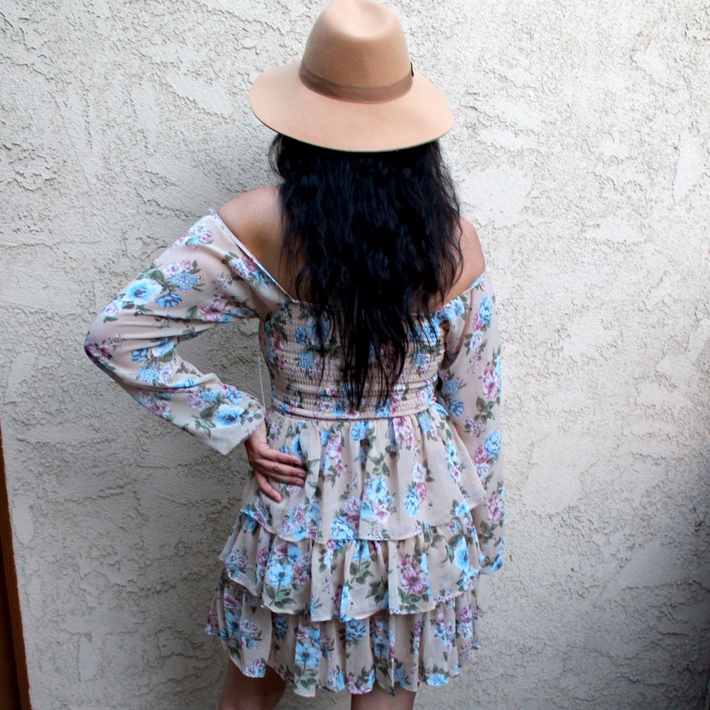 Spring Ruffle Floral Dress - Picture 2 of 5